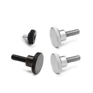 Professional Supplier M4 M5,M6 M8 M10 8-32 10-24 Adjustable Levlers Screw Certification Knurled Thumb Screws/