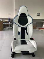 Aksesoris Interior Mobil Sarung Jok Balap Sport Kustom Kulit dan Spons untuk BMW X3 X5 X6 Seri Upgrade M