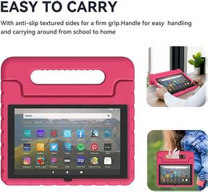 EVA Anti-shock Case for <b>Fire</b> <b>HD</b> <b>8</b> or <b>HD</b> <b>8</b> Plus 2020 2022 <b>8</b> Inch, Safe Material Non Toxic, Kids Friendly with Stand Handle - Product Image 6