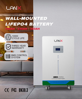 Precio de Fábrica, Batería de Energía Solar de Estado Sólido Recargable LiFePO4 de 51.2V 100Ah 200Ah 330Ah 5120W 16896Wh, Marca LANX