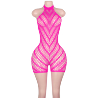 Tenues de strip-teaseuse sexy pour club, lingerie exotique, tenues de scène transparentes, costumes de pole dance personnalisés en maille ornée de strass, vente en gros