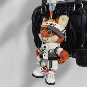 Mignon petit <span class=keywords><strong>Nick</strong></span> Fox, poupée en peluche perlée, accessoire porte-clés, pendentif, jouet en peluche, cadeau avec rembourrage en coton PP 100% polyester - Product Image 6