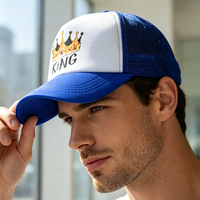 Gorra de camionero de espuma personalizada al por mayor, gorra de béisbol impresa, gorra de camionero popular, gorra con estampado creativo, gorra de pico de pato con corona