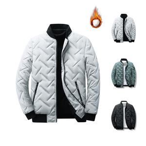 Giacca da <span class=keywords><strong>Uomo</strong></span> Imbottita in Cotone Autunno Inverno Stile Coreano Collo Alto Corto Leggero e Sottile in Velluto all'Ingrosso Top Caldo - Product Image 2