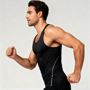 Camisetas sin Mangas para Hombre con Logotipo Personalizado de Fábrica al por Mayor, Ropa Deportiva de Secado Rápido para Verano, Camiseta Deportiva Diaria para Hombre - Product Image 4