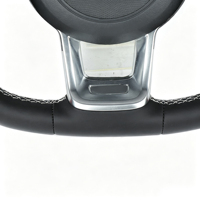 Volant sport en polyuréthane pour Volkswagen Golf MK7 Polo CC Passat Jetta GTI, style fond plat, volant de course amélioré