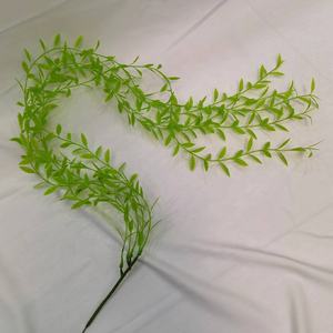 Gran oferta simulación sauce vid pared colgante sauce eucalipto planta verde artificial para decoración de pared de boda decoración de ventana - Product Image 4