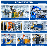 Robot de meulage pour la fabrication de tôles, destiné à la ligne de production de châssis d'armoires, station d'ébavurage et de polissage