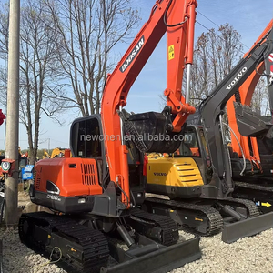 Mini-excavatrice Doosan DX60 d'occasion, 6 tonnes, modèle 2024, godet de 0,21 m, moteur, boîte de vitesses, PLC, pompe à engrenages, roulement, garantie 1 an - Product Image 1