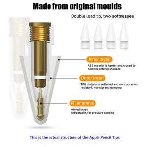 Puntas de <span class=keywords><strong>Repuesto</strong></span> para <span class=keywords><strong>Apple</strong></span> <span class=keywords><strong>Pencil</strong></span>, Puntas de <span class=keywords><strong>Repuesto</strong></span> para Stylus de iPad, Puntas de <span class=keywords><strong>Repuesto</strong></span> para <span class=keywords><strong>Apple</strong></span> <span class=keywords><strong>Pencil</strong></span> de 1ª y 2ª Generación - Product Image 4