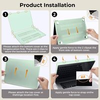 Funda Protectora Rígida Transparente para MacBook Pro de 16.2 Pulgadas, Modelos M4, M3, M2, M1, A3428, A3429, A3403, A3186, A2991, A2780, A2485