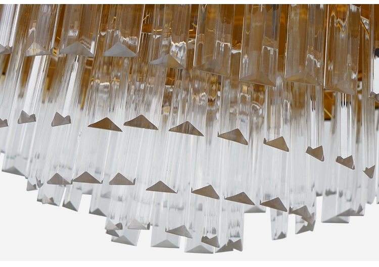 Breezelux modern crystal ceiling fan with light