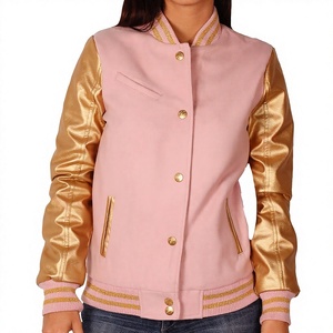Invierno cálido-lana genuino brillante mangas de cuero baloncesto Letterman College-Bomber hecho a medida hombres mujeres chaquetas - Product Image 1