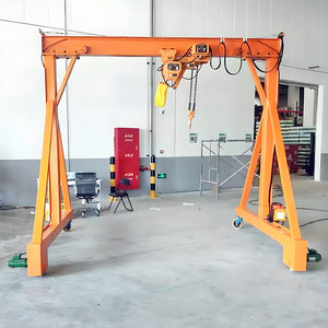 Grúa pórtico industrial pequeña de 1 y 2 toneladas, grúa pórtico móvil de acero de altura ajustable para manipulación de materiales en talleres - Product Image 2