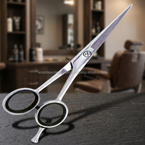 Professional Salon Barber Hair Cutting <b>Scissors</b> Right-<b>Handed</b> Long Handle High Carbon Steel Micro Serrations - Product Image 4