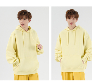 Мужские и унисекс худи оверсайз из 100% хлопка с индивидуальным 3D-логотипом для защиты от ветра - Product Image 2