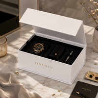 Boîte-cadeau en carton de luxe sur mesure, emballage en papier rigide, boîtes pliantes à fermeture magnétique pour l'emballage de montres haut de gamme