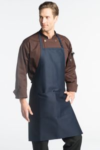 Delantal de cocina de peluquero de salón ajustable con logotipo personalizado ropa de Chef de tela Unisex con patrón bordado para hombres y mujeres - Product Image 6