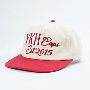 Casquette Snapback Unisexe en Coton Non Structurée à 5 Panneaux, Bicolore, avec Logo Brodé Personnalisé Yukaihe, Style Dad Hat Tendance pour l'Extérieur - Product Image 2