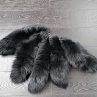 Queue de renard véritable en gros, queue de renard moelleuse en fourrure animale pour accessoires de décoration, porte-clés moelleux en queue de renard