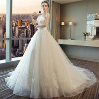 2022 robes de mariée sexy et minces robe de queue de mariée