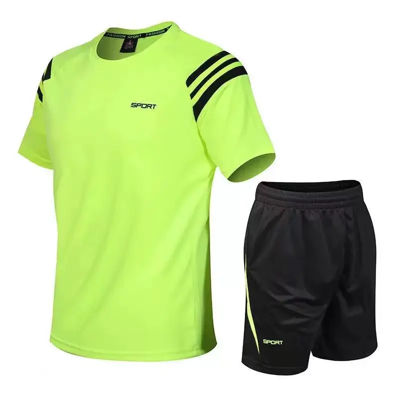 Camisetas de fútbol personalizadas, ropa deportiva informal de talla grande, al por mayor, 2 uds.