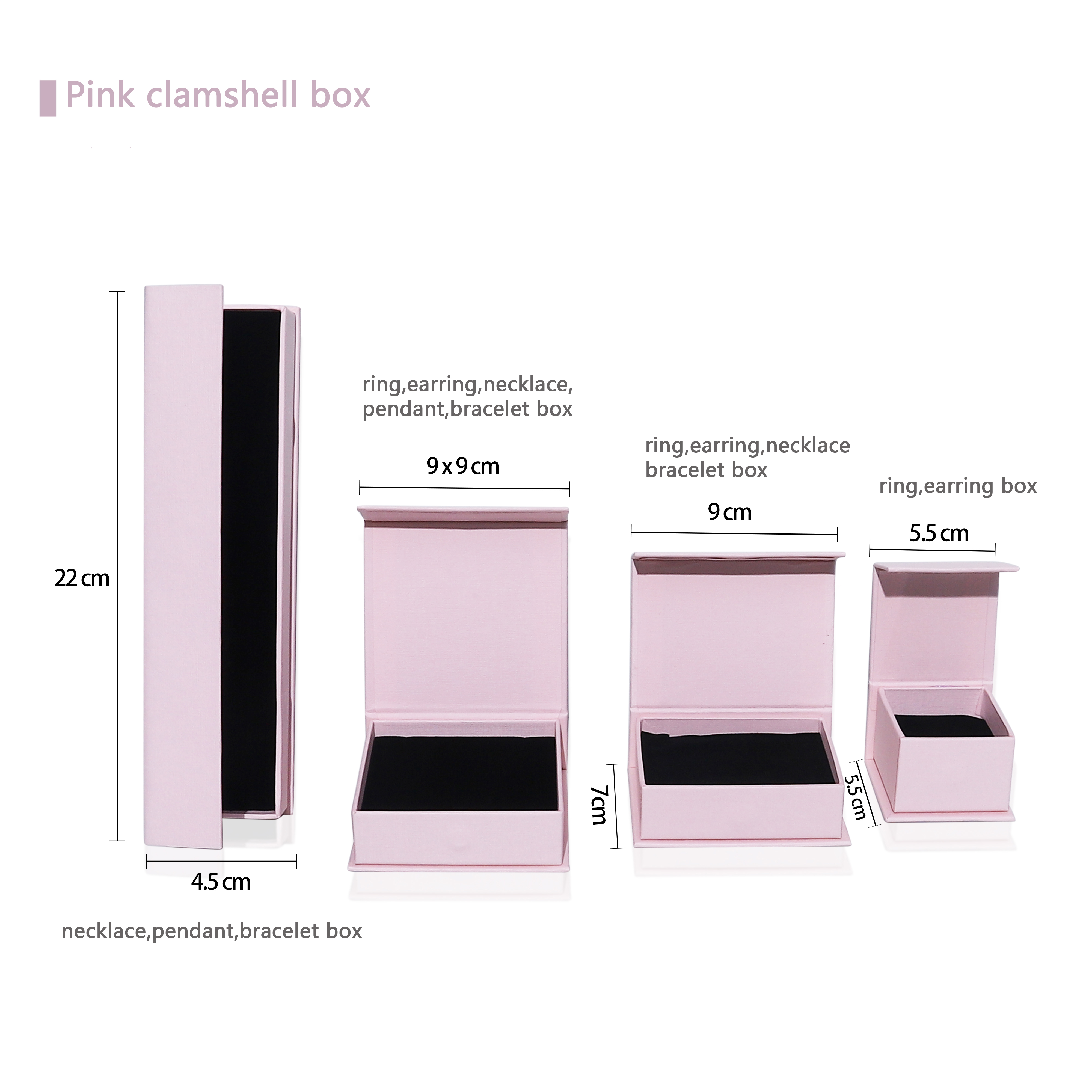 Pink jewelry box set