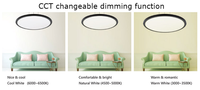 Bureau Magasin Oem Plafond Intelligent Led Panneau Lumineux Blanc Rond Cercles Plaques 40w 600x600 Grande Taille Smd Led Panneau Lumineux