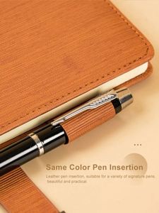 <b>A5</b> PU Leather Business Office Notebook Hardcover <b>Notepad</b> with Button Customizable Logo - Product Image 5