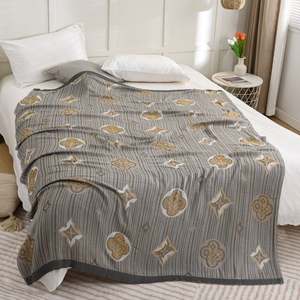 Jeté de lit à motifs floraux à bordures larges, ultra-doux, doux pour la peau, pour enfants et adultes, utilisation toute saison - Product Image 4