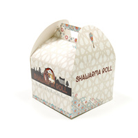 Boîte d'emballage pliable pour donuts et desserts, personnalisable en couleur avec logo, pour boulangeries et cafés (vente en gros)