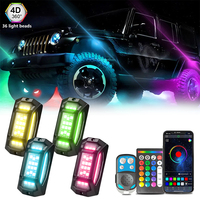 Feux LED RGB DC12V IP68 2835 avec 36 LED pour véhicules tout-terrain, SUV, etc.