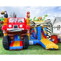 Château gonflable commercial pour enfants, château gonflable avec souffleur, château gonflable d'extérieur, château gonflable avec toboggan