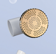 Système de massage Whirlpool 1,5 pouce en PVC blanc avec aspiration chromée pour baignoire de massage