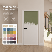 Porte intérieure moderne en bois MDF, portes affleurantes pour maisons, appartements, hôtels, design personnalisé, écologique, porte imperméable
