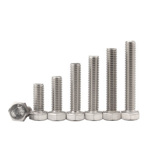 Vente Flash - Boulons hexagonaux en acier inoxydable ASTM A307 métriques 304 M6-M30 10-32 de toutes tailles - Product Image 1
