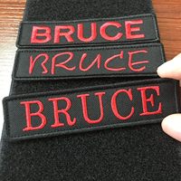 Parches de Nombre Bordados Personalizados con Gancho de Fijación, para Uniformes, Camisas de Trabajo, Gorras, Parches de Nombre para el Morale
