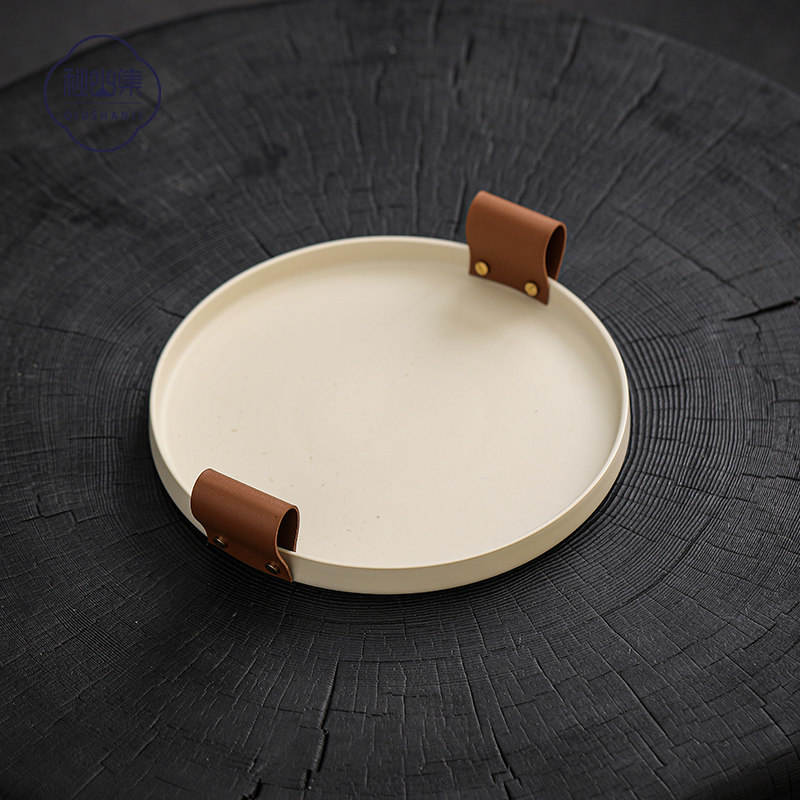 Plato Wabi-Sabi en Gris Nebuloso