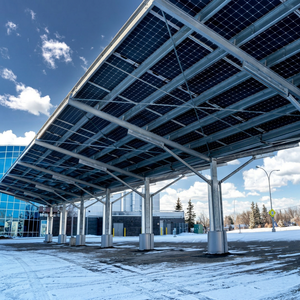 Estructura de Carport Solar PRIME con Paneles Integrados, Marco Metálico, Superficie Anodizada, Resistencia al Viento 60M/s, Carga de Nieve 1.5KN/m2, Estacionamiento Exterior - Product Image 1