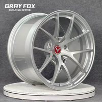 GRAYFOX Jantes forgées personnalisées brillantes argentées concaves 19 20 21 22 pouces 5x120 5x112 5x114.3 pour Benz Bmw Porsche 911 Lamborghini