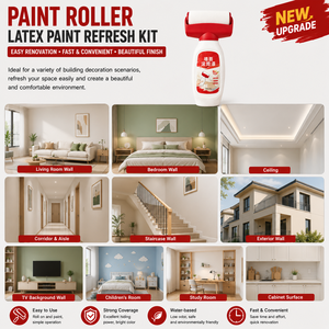 BKW <b>Roller</b> Latex <b>Paint</b> Refresh Kit Easy Wall Renovation Repair Tool Water-Based Smooth Finish - Product Image 6