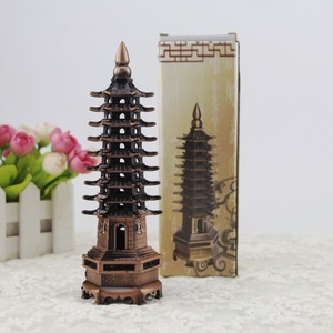Miniatura de la Pagoda Wenchang de 9 Pisos, Adorno Metálico para Mesa, Decoración para el Hogar, Regalo de Año Nuevo Chino o de Inauguración de Casa - Product Image 5