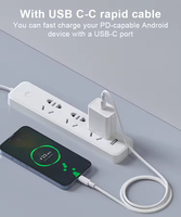 Chargeur Mural Rapide USB-C TKT 20W PD OTP OVF avec Câble pour Ordinateur Portable, Écouteurs, Appareils Intelligents, Appareil Photo, Prises US/EU