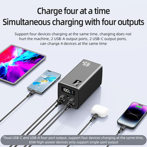 2025년형 대용량 휴대용 모바일 충전기 배터리 60000mAh PD 65W 노트북 보조배터리 100W 20000mAh 30000mAh 파워뱅크 노트북 - Product Image 3