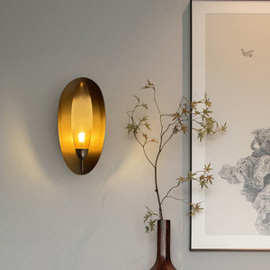 Modern Oval Wall <b>Lamp</b> 40cm <b>Warm</b> Light LED E27 Switch Control For Bedroom Living Room Study - Product Image 3