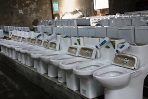 Para Medyag, inodoro moderno de cerámica de una pieza, baño alargado de doble descarga de 250mm, diseño de trampa en S <span class=keywords><strong>barato</strong></span> Inodoro - Product Image 3