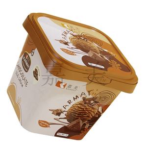 Pot à crème glacée de 1000 ml avec couvercle, imprimé IML, congelé à -18 degrés Celsius, utilisé par les fournisseurs d'usines de Guangdong en Chine, boîte d'emballage alimentaire - Product Image 2