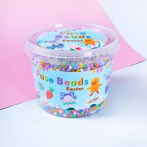 Wholesale Storage Bucket Diy Kids Toys Educational Hama Beads 5mm Fuse Beads for Baby