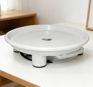 Mini soucoupe noire circulaire n°1 pour plantes, double couche, avec réservoir d'eau profond, en PP robuste, pour pot de fleurs intérieur/extérieur - Product Image 3