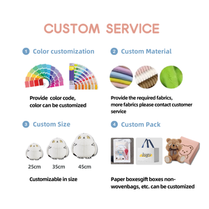 Thấp moq tùy chỉnh thực hiện mềm Thú nhồi bông đồ chơi sang trọng OEM ODM Chất liệu cotton tùy chỉnh plushies búp bê hoàn hảo món quà sinh nhật - Product Image 5